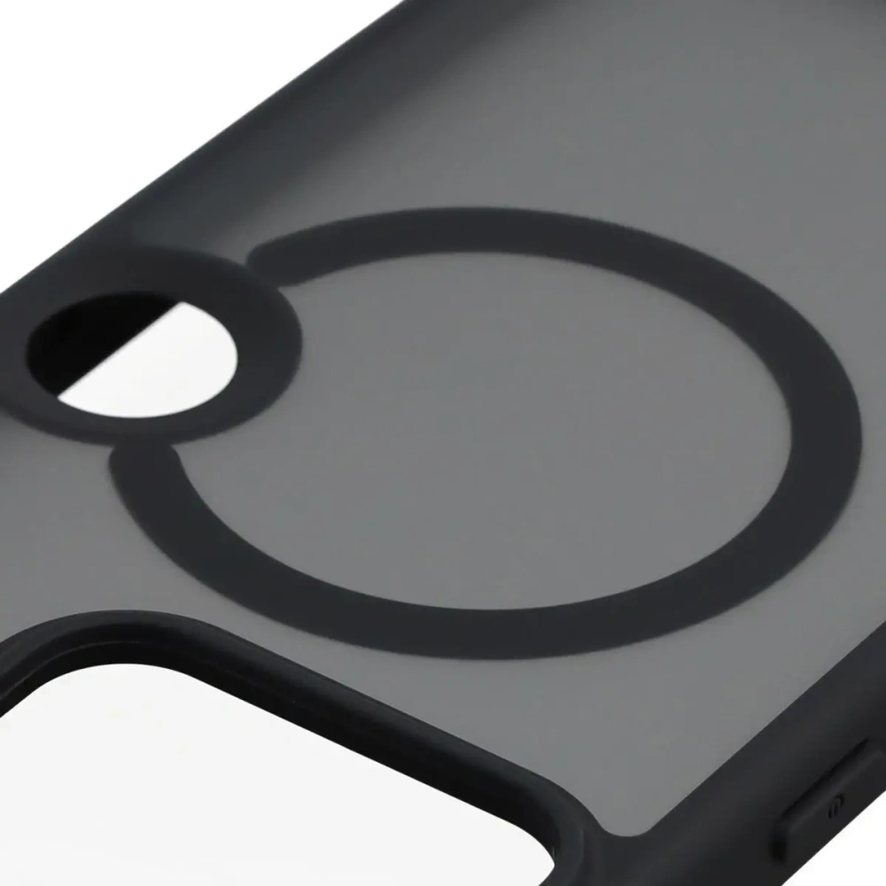 Etui z pierścieniem magnetycznym Bizon Case MatteO do Nothing Phone (3) przydymione-czarne