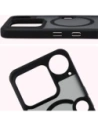 Etui z pierścieniem magnetycznym Bizon Case MatteO do Nothing Phone (3) przydymione-czarne