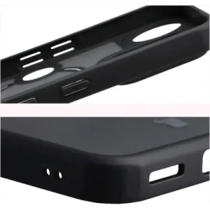 Etui z pierścieniem magnetycznym Bizon Case MatteO do Nothing Phone (3) przydymione-czarne