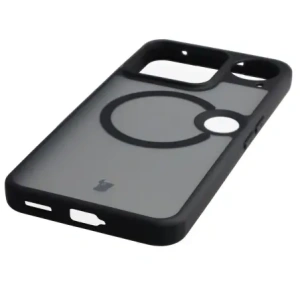 Etui z pierścieniem magnetycznym Bizon Case MatteO do Nothing Phone (3) przydymione-czarne