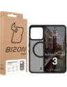 Etui z pierścieniem magnetycznym Bizon Case MatteO do Nothing Phone (3) przydymione-czarne