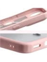 Etui z pierścieniem magnetycznym Bizon Case MatteO do Nothing Phone (3) przydymione-jasnoróżowe