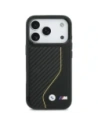 Etui BMW M Carbon Line & Logo MagSafe do Apple iPhone 17 Pro żółty