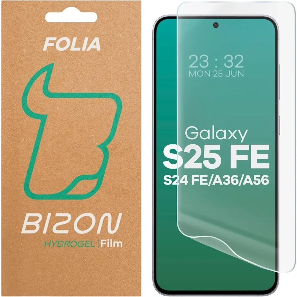 Folia hydrożelowa na ekran Bizon Glass Hydrogel Front do Samsung Galaxy S25 FE / S24 FE / A36 5G / A56 5G
