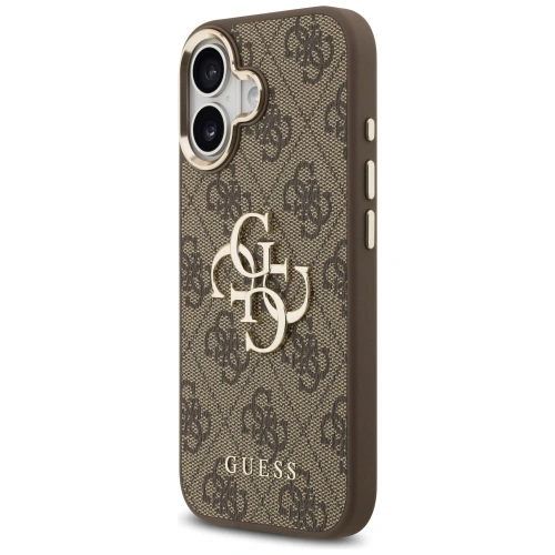 Etui Guess 4G Big 4G Classic Logo do Apple iPhone 17 brązowy złoty