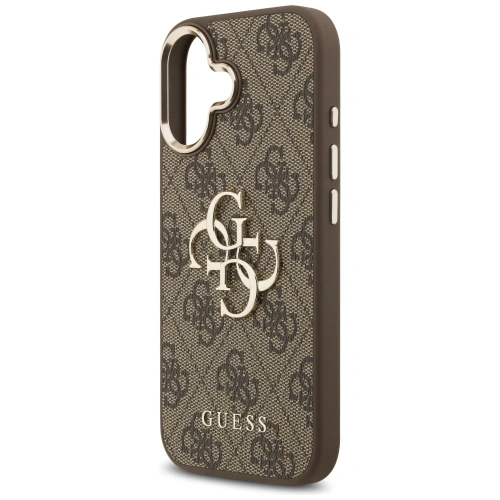 Etui Guess 4G Big 4G Classic Logo do Apple iPhone 17 brązowy złoty