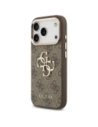 Etui Guess 4G Big 4G Classic Logo do Apple iPhone 17 Pro brązowy złoty