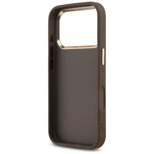 Etui Guess 4G Big 4G Classic Logo do Apple iPhone 17 Pro brązowy złoty