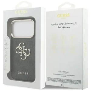 Etui Guess 4G Big 4G Classic Logo do Apple iPhone 17 Pro czarny złoty