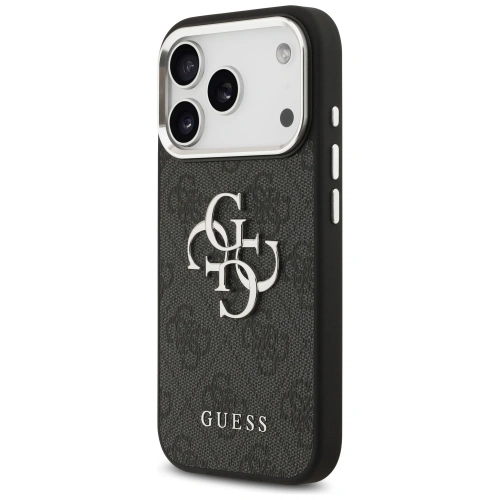 Etui Guess 4G Big 4G Classic Logo do Apple iPhone 17 Pro Max czarny srebrny