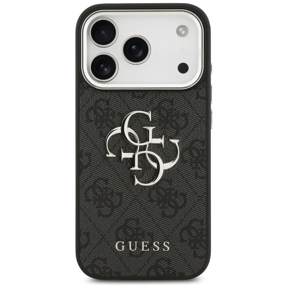 Etui Guess 4G Big 4G Classic Logo do Apple iPhone 17 Pro Max czarny srebrny