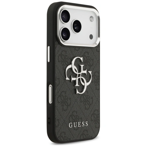 Etui Guess 4G Big 4G Classic Logo do Apple iPhone 17 Pro Max czarny srebrny