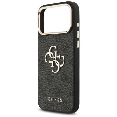 Etui Guess 4G Big 4G Classic Logo do Apple iPhone 17 Pro Max czarny złoty