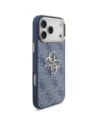 Etui Guess 4G Big 4G Classic Logo do Apple iPhone 17 Pro Max niebieski złoty