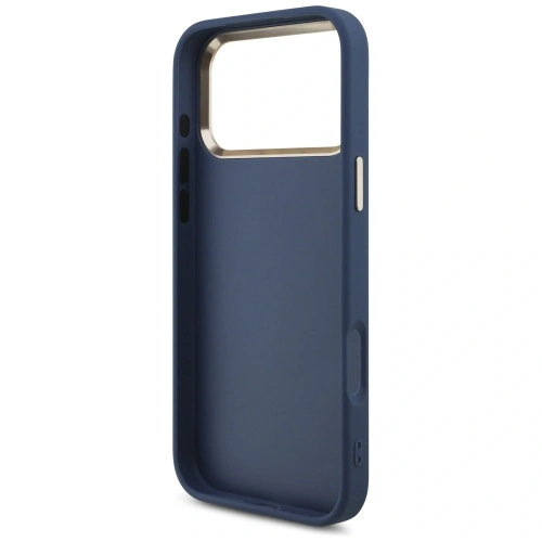 Etui Guess 4G Big 4G Classic Logo do Apple iPhone 17 Pro Max niebieski złoty