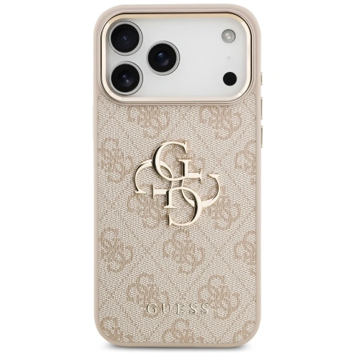 Etui Guess 4G Big 4G Classic Logo do Apple iPhone 17 Pro Max różowy złoty