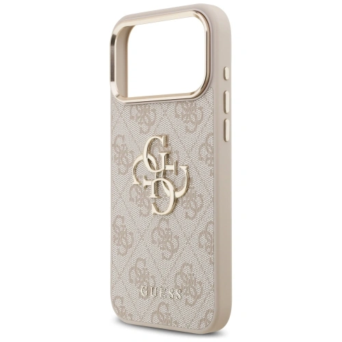 Etui Guess 4G Big 4G Classic Logo do Apple iPhone 17 Pro Max różowy złoty