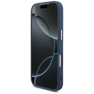 Etui Guess 4G Big 4G Classic Logo do Apple iPhone 17 Pro niebieski złoty