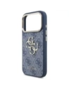 Etui Guess 4G Big 4G Classic Logo do Apple iPhone 17 Pro niebieski złoty
