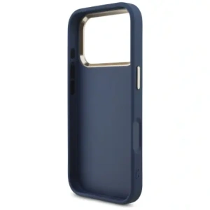 Etui Guess 4G Big 4G Classic Logo do Apple iPhone 17 Pro niebieski złoty