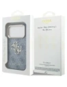 Etui Guess 4G Big 4G Classic Logo do Apple iPhone 17 Pro niebieski złoty