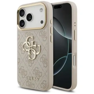 Etui Guess 4G Big 4G Classic Logo do Apple iPhone 17 Pro różowy złoty