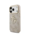 Etui Guess 4G Big 4G Classic Logo do Apple iPhone 17 Pro różowy złoty