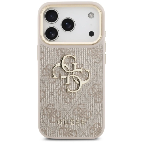 Etui Guess 4G Big 4G Classic Logo do Apple iPhone 17 Pro różowy złoty