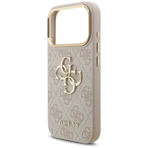 Etui Guess 4G Big 4G Classic Logo do Apple iPhone 17 Pro różowy złoty