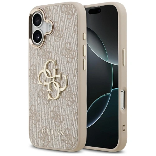 Etui Guess 4G Big 4G Classic Logo do Apple iPhone 17 różowy złoty