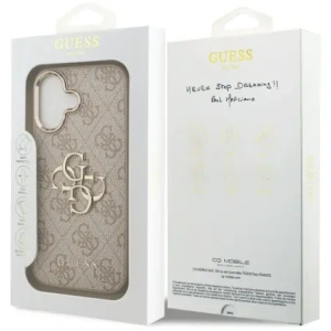 Etui Guess 4G Big 4G Classic Logo do Apple iPhone 17 różowy złoty