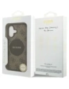 Etui Guess 4G Circle Classic Logo MagSafe do Apple iPhone 17 brązowy
