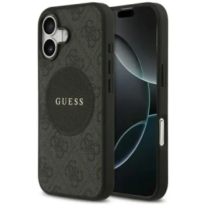 Etui Guess 4G Circle Classic Logo MagSafe do Apple iPhone 17 czarny