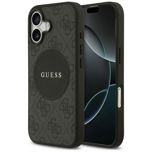 Etui Guess 4G Circle Classic Logo MagSafe do Apple iPhone 17 czarny