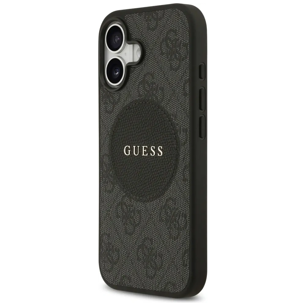 Etui Guess 4G Circle Classic Logo MagSafe do Apple iPhone 17 czarny