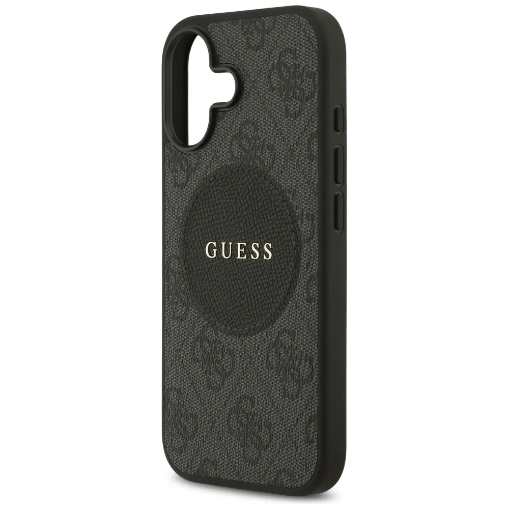 Etui Guess 4G Circle Classic Logo MagSafe do Apple iPhone 17 czarny