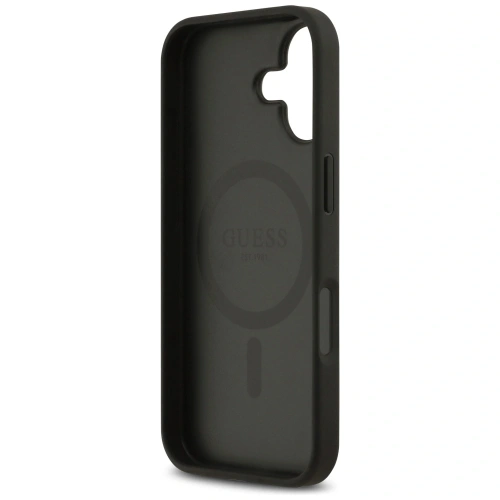 Etui Guess 4G Circle Classic Logo MagSafe do Apple iPhone 17 czarny