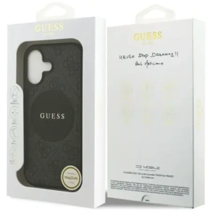 Etui Guess 4G Circle Classic Logo MagSafe do Apple iPhone 17 czarny