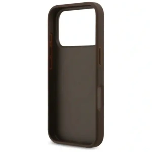 Etui Guess 4G Circle Classic Logo MagSafe do Apple iPhone 17 Pro brązowy