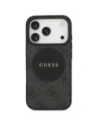 Etui Guess 4G Circle Classic Logo MagSafe do Apple iPhone 17 Pro czarny