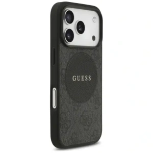 Etui Guess 4G Circle Classic Logo MagSafe do Apple iPhone 17 Pro czarny