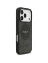 Etui Guess 4G Circle Classic Logo MagSafe do Apple iPhone 17 Pro czarny