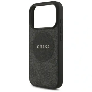 Etui Guess 4G Circle Classic Logo MagSafe do Apple iPhone 17 Pro czarny