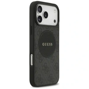 Etui Guess 4G Circle Classic Logo MagSafe do Apple iPhone 17 Pro Max czarny
