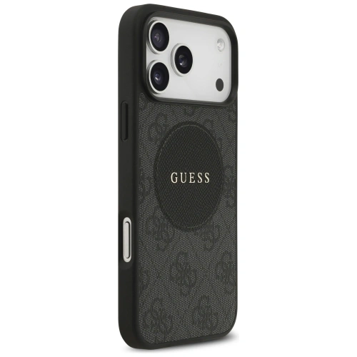 Etui Guess 4G Circle Classic Logo MagSafe do Apple iPhone 17 Pro Max czarny