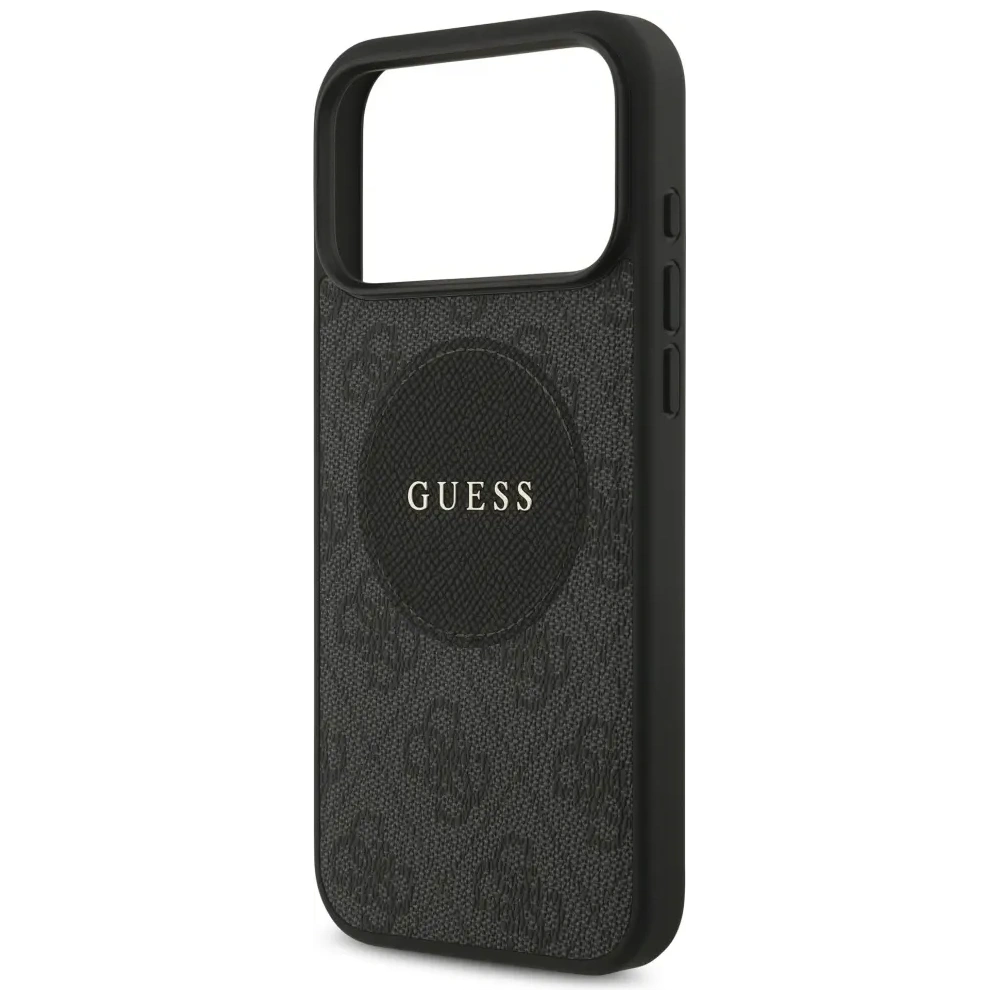 Etui Guess 4G Circle Classic Logo MagSafe do Apple iPhone 17 Pro Max czarny
