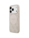 Etui Guess 4G Circle Classic Logo MagSafe do Apple iPhone 17 Pro różowy