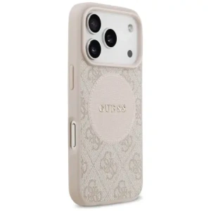 Etui Guess 4G Circle Classic Logo MagSafe do Apple iPhone 17 Pro różowy