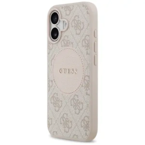 Etui Guess 4G Circle Classic Logo MagSafe do Apple iPhone 17 różowy