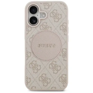 Etui Guess 4G Circle Classic Logo MagSafe do Apple iPhone 17 różowy